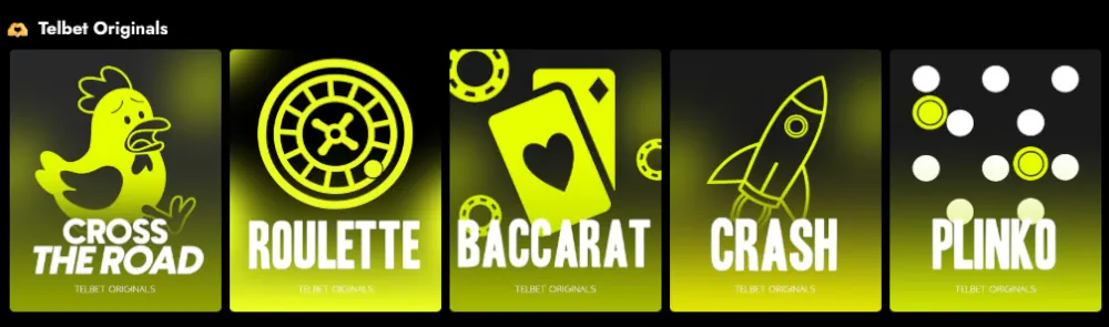 Telbet Casino Original Games